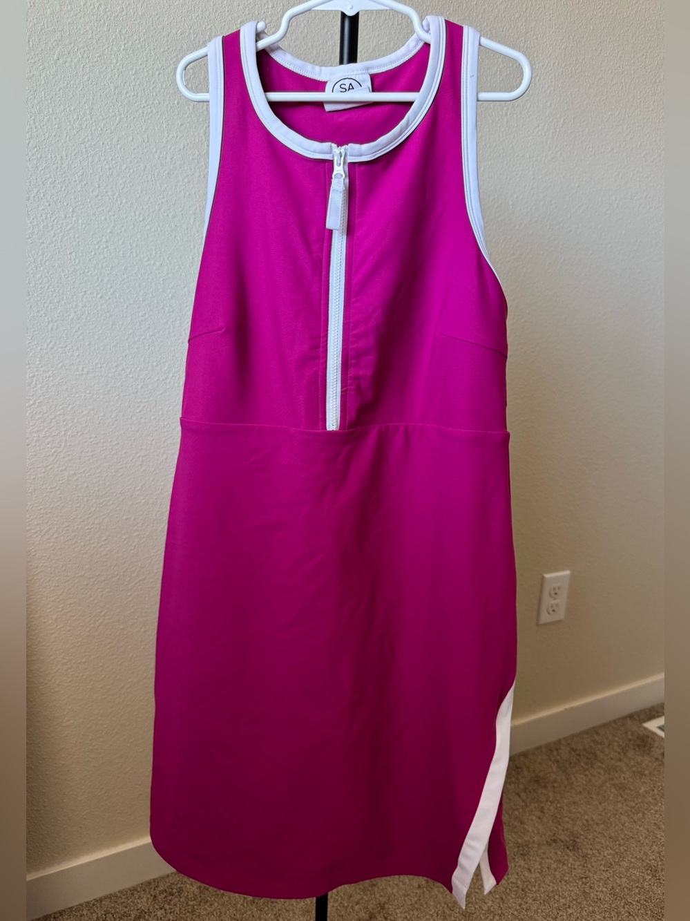 SAGE Collective Magenta Athletic Dress With Shorts
